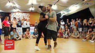 Pregnant Isabelle & Felicien [Baixa - Samy Jay] Kizomba dancing @ SSD Rovinj