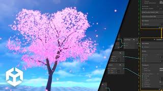 I made a stylized tree out of particles in Unity VFX Graph