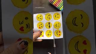 Homemade emoji stickers/Diy emoji stickers #diy #shorts #ytshorts #viral