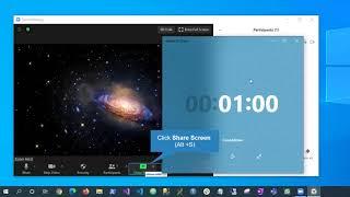 How To Show a Countdown Timer in Zoom