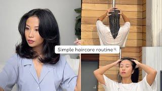 Simple haircare routine for healthy scalp & shiny hair