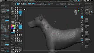 Zbrush. 2 способа делать стилизованный мех или шерсть стандартными кистями.