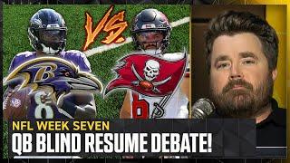 Baker Mayfield & Lamar Jackson blind resume: Who's been the better QB so far? | NFL on FOX Pod