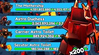 EVIL TV MAN vs EVERY BOSS!! (Toilet Tower Defense)