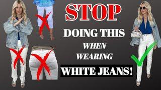 Never Wear White Jeans Like This After 40 & What to Do Instead | Fashion Over 40