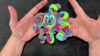 How to Crochet a Googly Eye Curly Leg Octopus - RIGHT handed