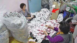 볼수록 신기한 양말공장의 양말 대량 생산 만드는 제작 과정ㅣAmazing The process of making socks - korean socks factory