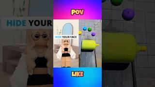 HER SISTER IS JEALOUS OF HER BEAUTY IN ROBLOX.. #robloxshorts #adoptme #roblox