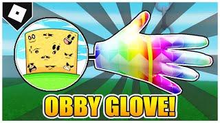 Slap Battles - How to get OBBY GLOVE + "ULTRAROCK" BADGE! [ROBLOX]