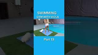 Swimming Gym with #Viola #Gymnastics #Swimming #FitnessGoals #Trending #Viral #GymnastLife #Athlete