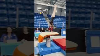 Lexi had a beautiful vault this weekend for first place! #gymnast #gymnastics #vault #ccp4