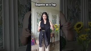 Dupatta as a Top #dupattastyling  #youtubeshorts #shorts