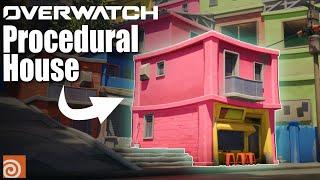 Overwatch Procedural House fanart || Houdini Tutorial