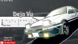 Initial D - Deja Vu Guitar Tutorial