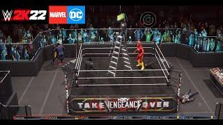 TLC Tag Match – Team DC Comics vs Team Marvel Comics Batman Flash Superman vs Captain America & more