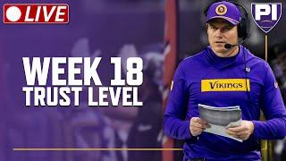 Do you trust the Vikings to beat the Lions in Week 18?