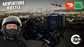 Los Angeles dark side. Food deliveries at night. Food gets stolen! Honda Adv160 UberEats DoorDash