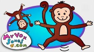 Five Little Monkeys Jumping on the Bed  | UK Nursery Rhymes by MyVoxSongs