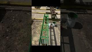 Maintenance Tuesday and today Sam has painted the rail on the siding