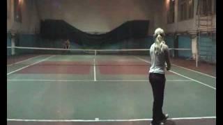 Katya Nakonechnaya, College Tennis Recruiting Video for Fall 2013 (Video 2, complete tiebreak)