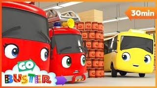 Buster's Trip to the Supermarket | +30 Minutes of Kids Cartoons | Go Buster