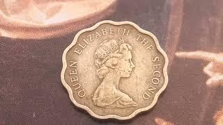 £ 90,000,00 if you have one ! Rare & Valuable Error Coin Elizabeth II Twenty Cents 1975 Hong Kong