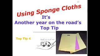 Another year on the road's Top Tip 4, using sponge cloths