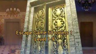 Escape Game 50 rooms 1 GAMEPLAY Level 1- 9 Walkthrough.