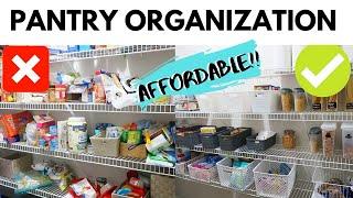 PANTRY ORGANIZATION & DECLUTTER | PANTRY MAKEOVER ON A BUDGET