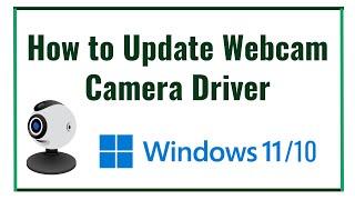 how to update webcam camera driver on windows