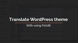 Translate WordPress Theme