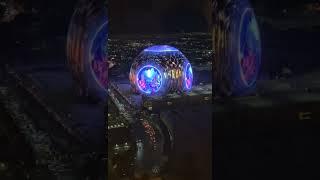 The Las Vegas skyline just got upgraded with MSG's giant 'Sphere' video dome.  #(via @mwarchala)