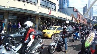 A Bunch of Bikers Pull Guns in Traffic