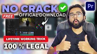 Finally Download Adobe Premiere Pro  Latest Version For Free 2024|| No Crack || Legal Method||100%