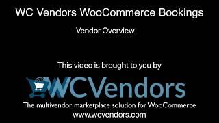 WC Vendors WooCommerce Bookings Overview
