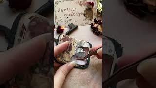 #beautyandthebeast #asmr #satisfying #artjournal #journaling #notalking #mini  #vintage #relaxing