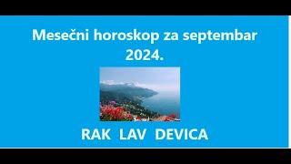 Jasminka Holclajtner-Royal Astro Studio-RAK,LAV, DEVICA-Mesečni horoskop za septembar 2024.