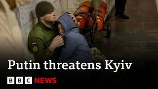 Putin threatens Kyiv with new missile after striking energy grid | BBC News