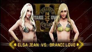 Elsa Jean [Adult Actress]  vs. Brandi Love [Adult Actress]   WWE 2K19  BIKINI MATCH