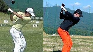 [Slow HD] Rory McIlroy 2013 vs 2009 Driver Golf Swing (12)