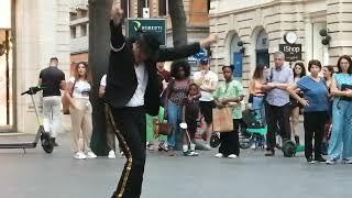 Michael Jackson. Artista di strada. Roma / Майкл Джексон. Уличное представление. Рим.