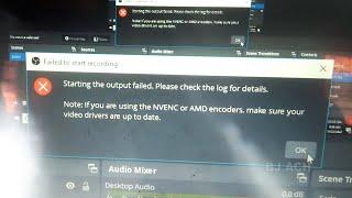 Fix : Starting Output Failed in OBS | Check log | Nvenc or AMD Encoder | How To