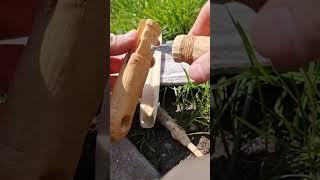 Making bone knife in the style of East hunter-gatherers and Siberians of the Mesolithic.