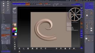 Создание кисти в zbrush для моделирования элементов декора.