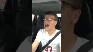 Guy Singing in Car Crashes