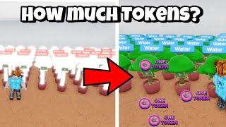 HOW MUCH TOKENS CAN I GET WITH 120 NATURE PLANTS IN YOUTUBE SIMULATOR??