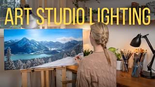 How to Light Your Art Studio: Brightness, Color Temperature, CRI and MORE