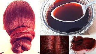 Como pasar de cabello negro a rojizo sin decolorar y colorea tus canas! modo natural y casero!