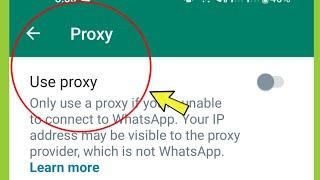 Whatsapp Proxy Settings ?