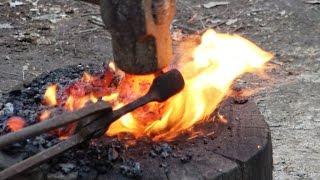 Making Iron In The Woods - Bloomery Furnace
